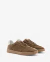 Mango Mixed Sneaker In Medium Brown