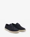 Mango Men's Suede Nautical Shoes In Blue