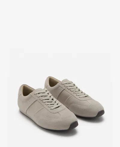 Mango Men's Suede Trainers In Gray
