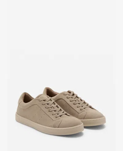 Mango Men's Suede Trainers In Sand