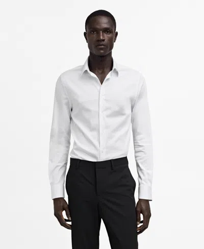 MANGO MEN'S SUPER SLIM-FIT POPLIN DRESS SHIRT