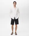 Mango Elastic Waist Shorts In Black