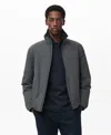 Mango Men's Thermolite Padding Waterproof Jacket In Gray