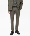 Mango Thermoregulating Slim Comfort Stretch Cargo Pants In Medium Green