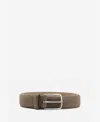 Mango Men's Thin Suede Leather Belt In Brown
