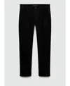 Mango Men's Ultra Soft Touch Patrick Jeans In Black Denim