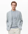 Mango Men's Verner Slim Fit Cotton Blazer In Blue