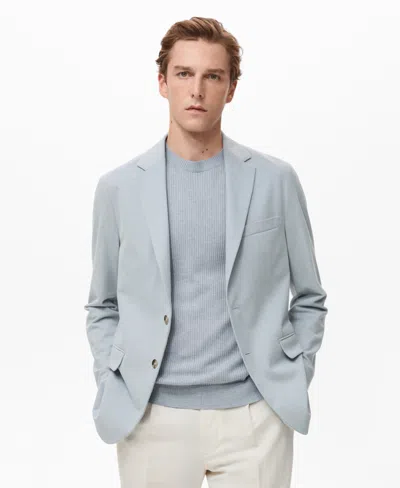 Mango Men's Verner Slim Fit Cotton Blazer In Blue