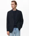 Mango Verner Slim Fit Suit Blazer In Blue
