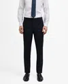 Mango Milan Slim Fit Suit Pants In Dark Navy