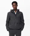 Mango Men's Water-repellent Hooded Jacket In Black