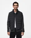 Mango Water Repellent Quilted Down Vest In Charcoal