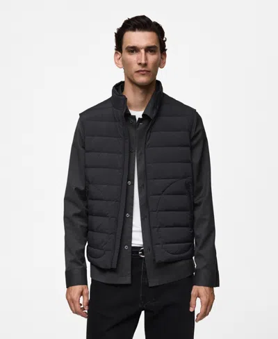 MANGO MEN'S WATER-REPELLENT QUILTED VEST