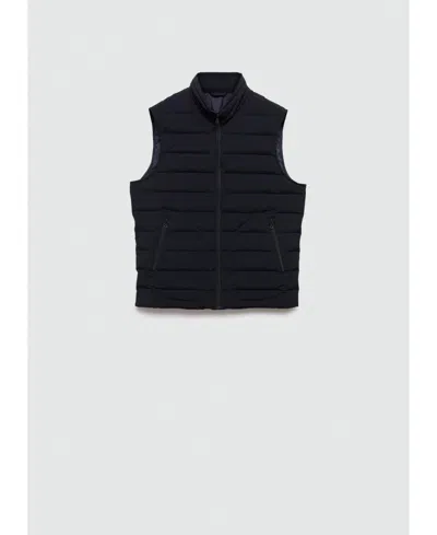 MANGO MEN'S WATER-REPELLENT QUILTED VEST