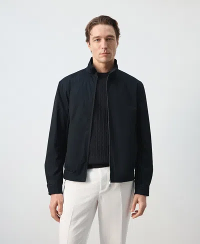 Mango Men's Water-repellent Jacket In Blue