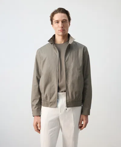 Mango Men's Water-repellent Jacket In Gray