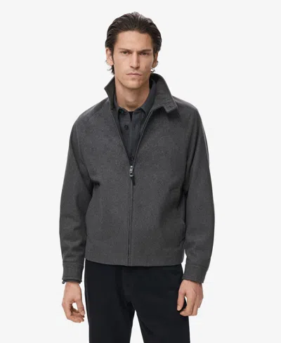 Mango Men's Wood Blend Jacket In Gray