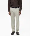 Mango Slim Fit Pants In Ice Gray