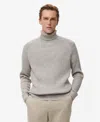 Mango Men's Wool-blend Turtleneck Sweater In Gray
