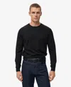 Mango Perkins Wool Quarter Zip Sweater In Black