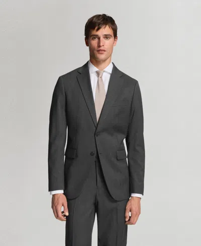 Mango Men's Wool Slim-fit Suit Jacket In Gray