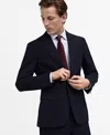 Mango Slim Fit Sport Coat In Dark Navy