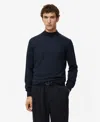 Mango Turtleneck Wool Sweater In Blue