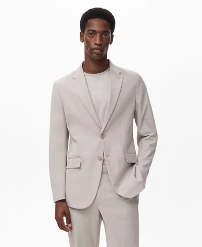 Mango Men's Zurich Slim Fit Thermolite Suit Jacket In Neutral