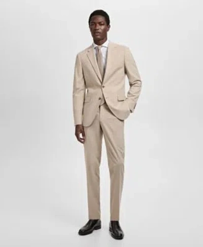 Mango Mens Milan Slim Fit Suit Separates In Mink Gray