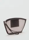 Mango Mesh Toiletry Bag Chocolate