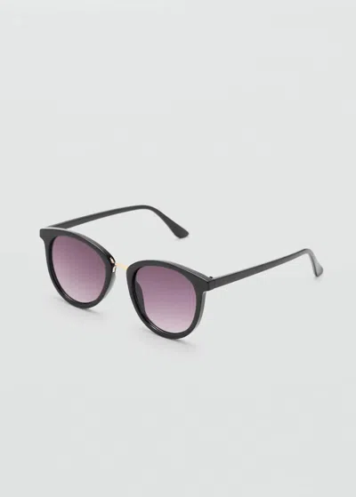 Mango Lunettes De Soleil Pont Métallique Noir - Femme - Taille Unique -