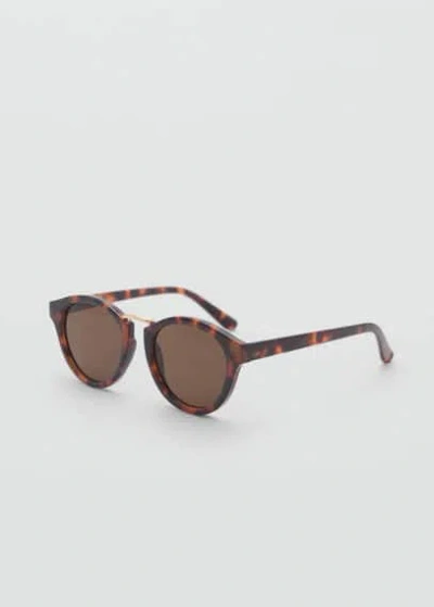 Mango Metal Bridge Sunglasses Chocolate