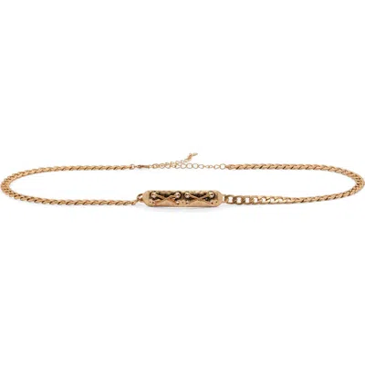Mango Metal Chain Belt In Gold