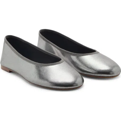 Mango Metallic Ballet Flat