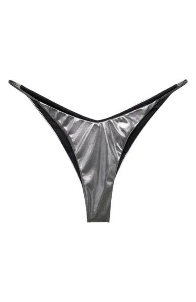 MANGO MANGO METALLIC BIKINI BOTTOMS