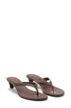 Mango Metallic Detail Kitten Heel Flip Flop