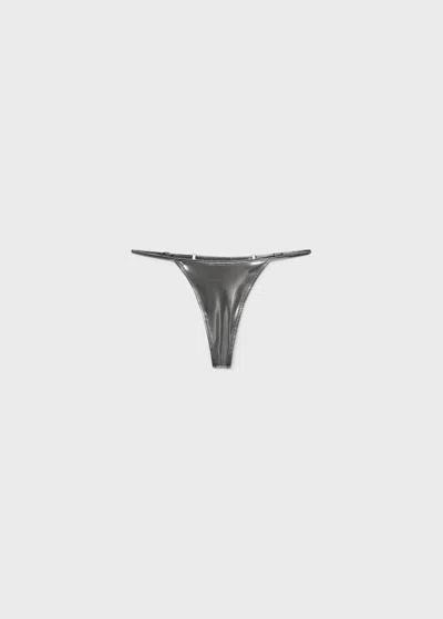 Mango Slip Argent - Femme - L -
