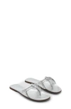 Mango Metallic Leather Sandals In Multi