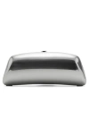 Mango Metallic Frame Clutch In Silver