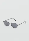 Mango Lunettes De Soleil Monture Métallique Noir - Femme - Taille Unique -