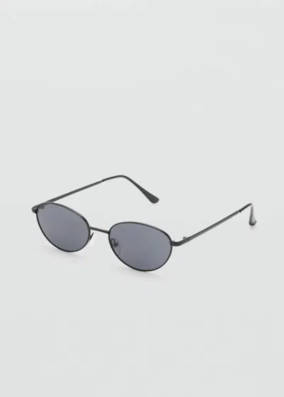 Mango Lunettes De Soleil Monture Métallique Noir - Femme - Taille Unique -  In Black