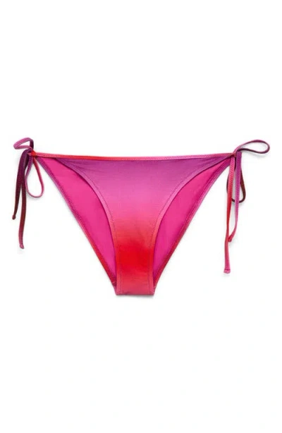 MANGO MANGO METALLIC OMBRÉ HIPSTER BIKINI BOTTOMS
