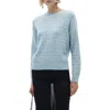 Mango Openwork Sweater With Durox Details Sky Blue In Sky Blue