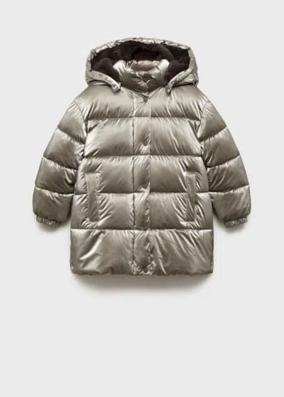 Mango Kids' - Anorak Argent - 13-14 Ans - Enfants In Silver