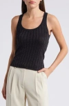 MANGO MANGO METALLIC RIB SWEATER TANK