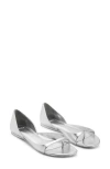 Shop Mango Metallic Sandal In Silver