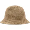 Mango Metallic Straw Bucket Hat