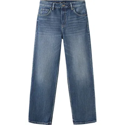 Mango Miami Straight Leg Jeans In Blue