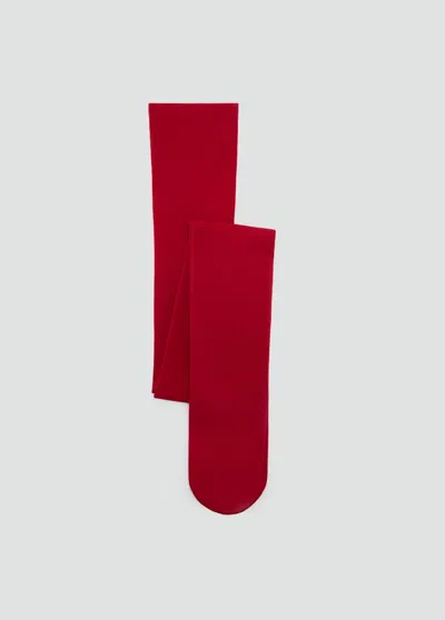 Mango Mi-bas Unis In Rouge