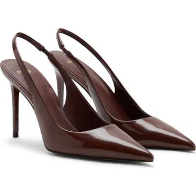 Mango Mica Pointed Toe Slingback Pump In Blue